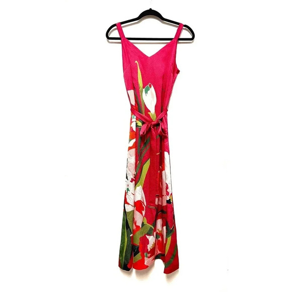 NWOT Ted Baker Meaa Printed Midi Slip Dress - Floral Print - Picture 2 of 9